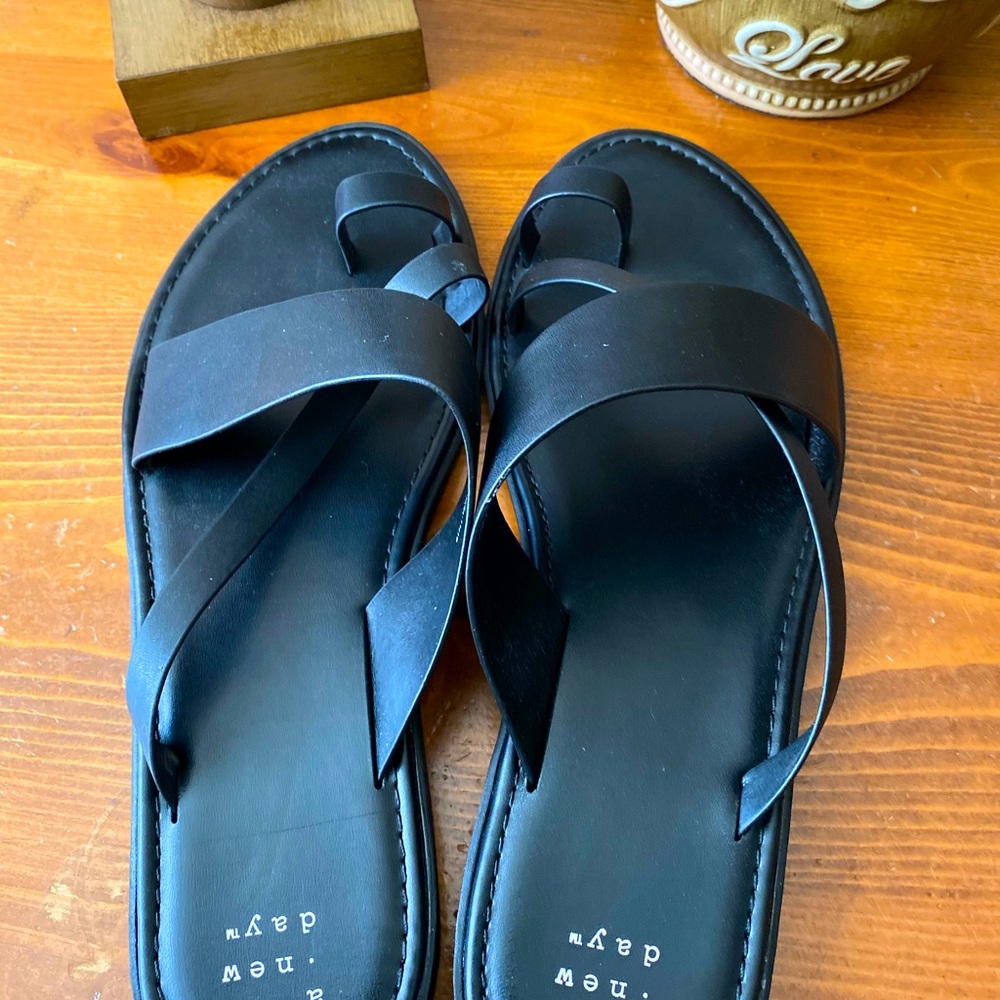 New Black Sandals